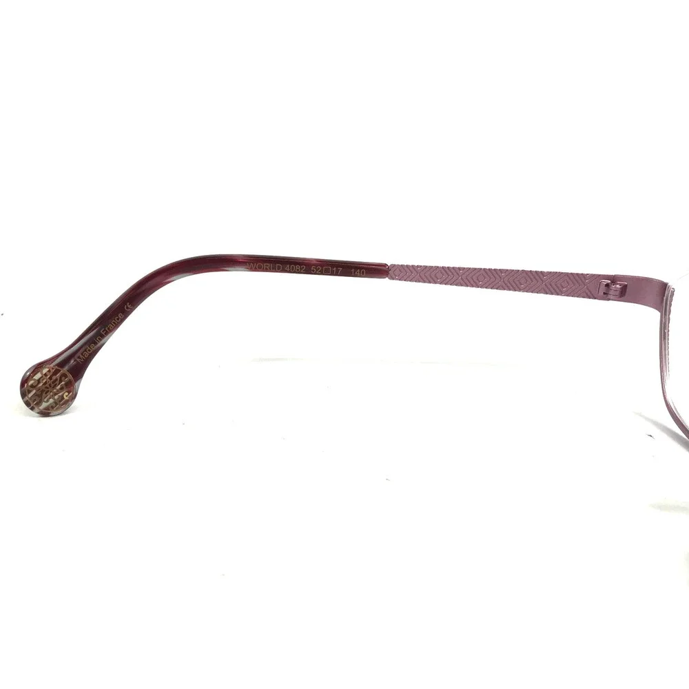 BOZ Eyeglasses Frames WORLD 4082 Green Pink Cat Eye Half Rim 52-17-140